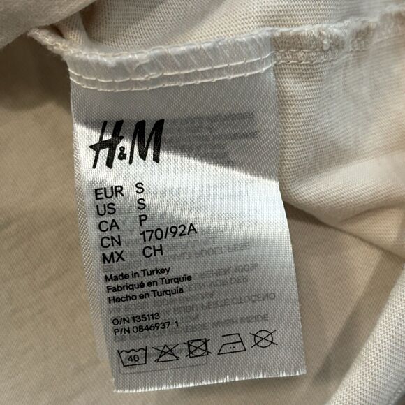 Post Malone Shirt Mens Small Posty Co. H&M Band Tshirt Music Tan Beige - Picture 6 of 7